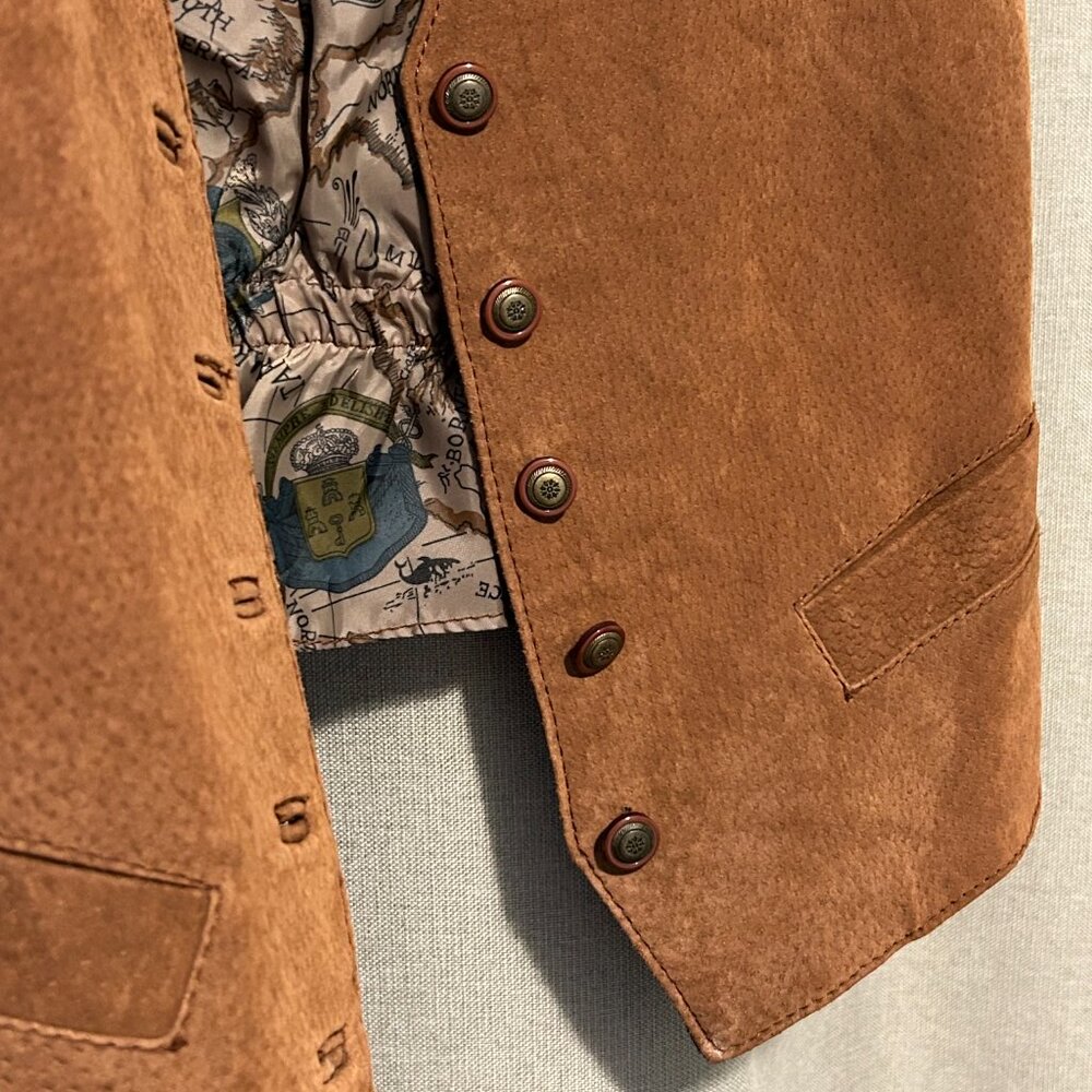 FINAL SALE -- Runaway Bay Suede Vest - Size M - Unisex - Picture 2 of 11